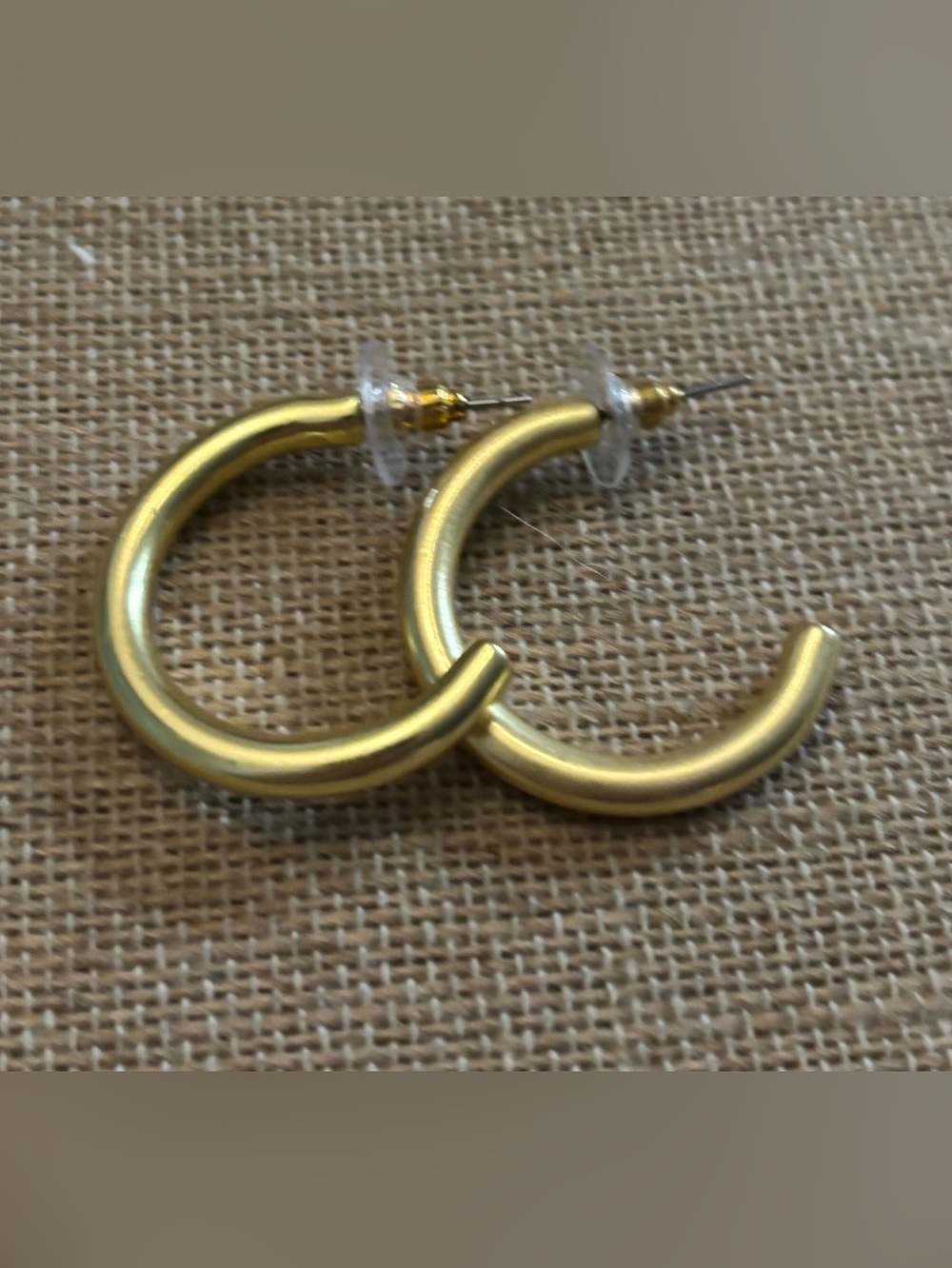 Double Hoop Design Earrings